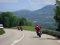 Élèves en circulation sur route
